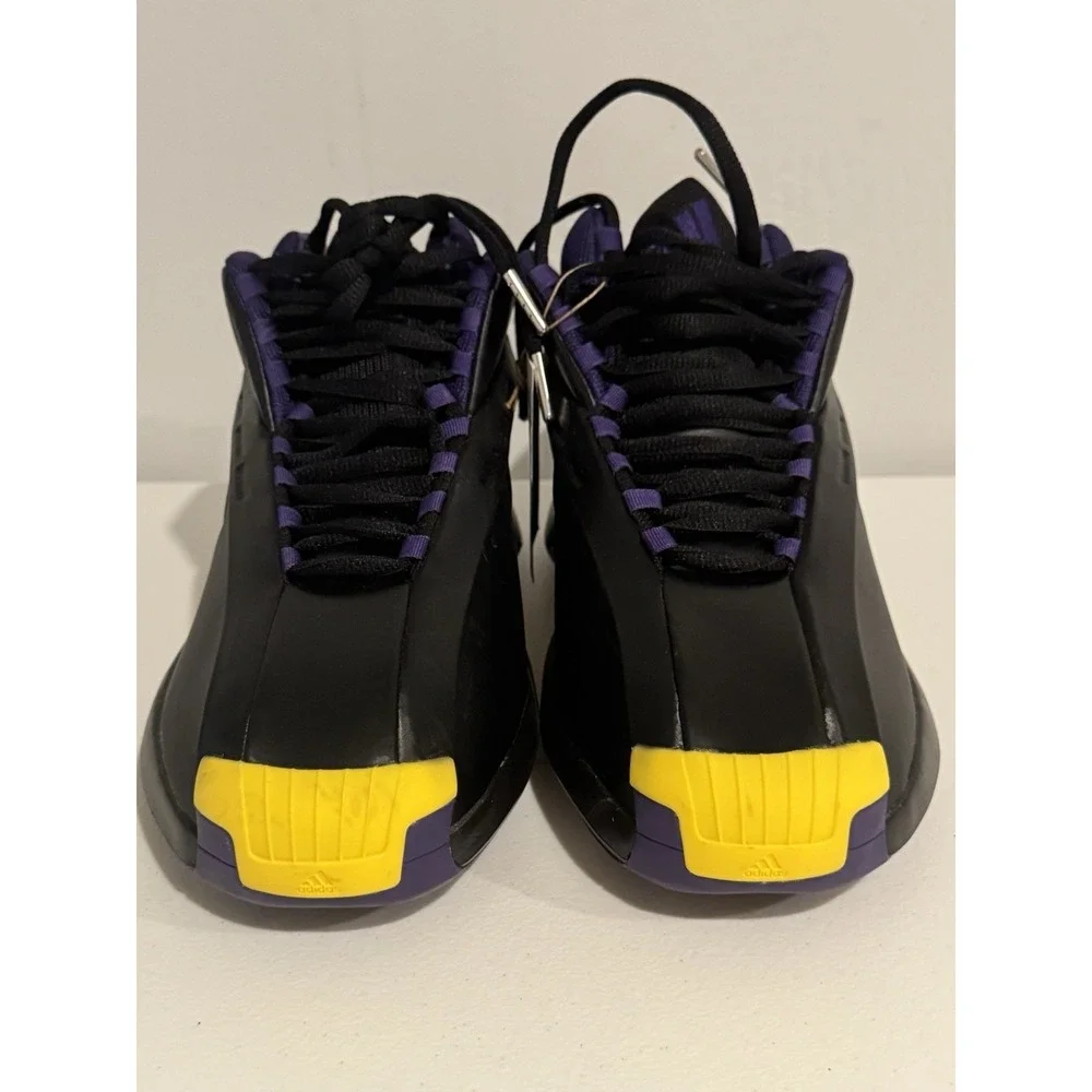 Adidas Crazy 1 Kobe Bryant Black Yellow Basketball Shoes FZ6208 Mens 10.5